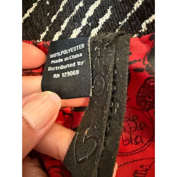 VTG Artsy Desigual We love Womens 40 Patchwork Tapestry Trench Coat Jacket Retro - Picture 6 of 16